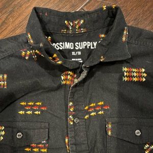 Mens long sleeve button down